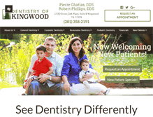 Tablet Screenshot of kingwooddentistry.com